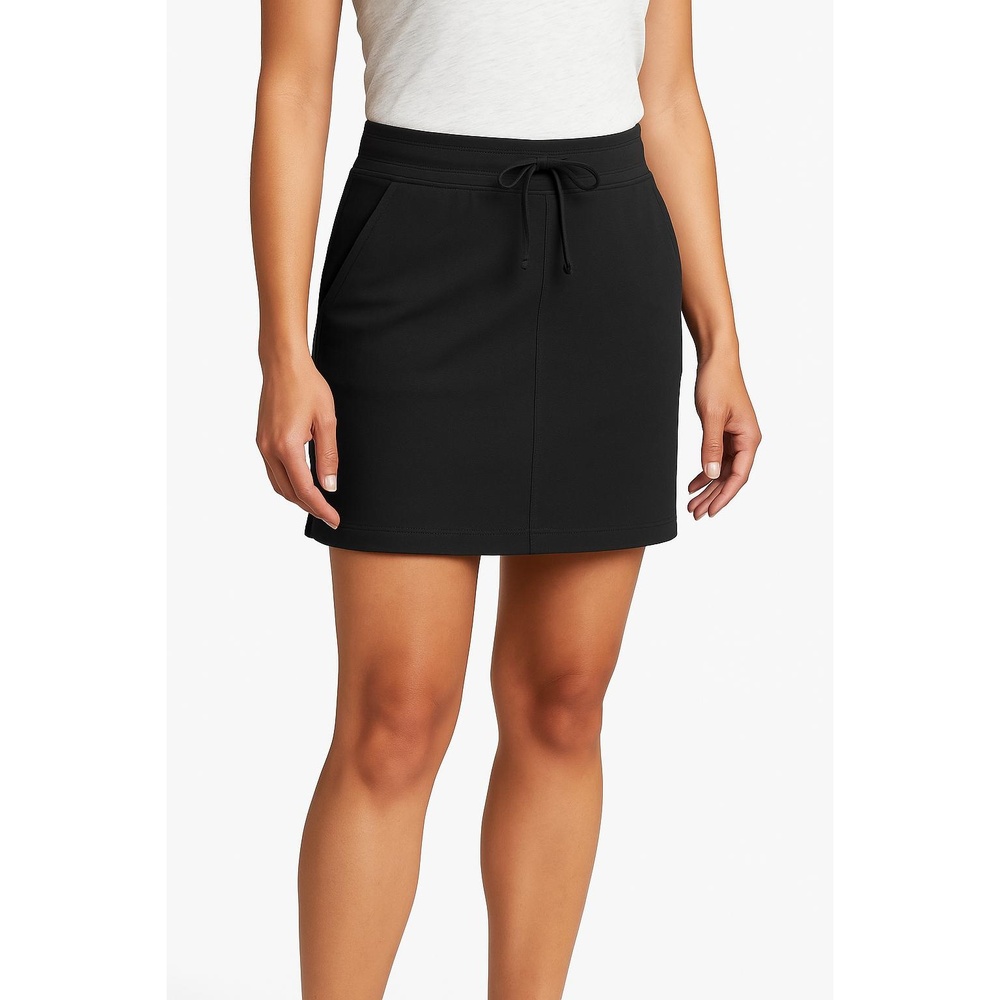 Eddie‎ Bauer Black Drawstring Waistband Mini Length Casual Womens Skirt Medium